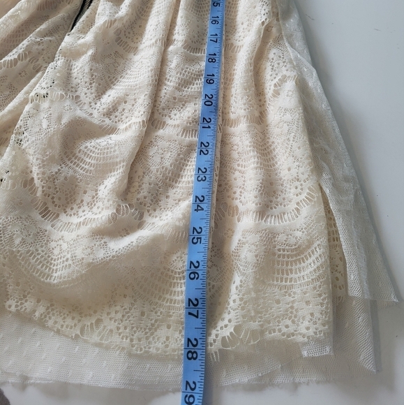 Coquette Lace Mini Ivory Dress S-M? - Picture 9 of 10